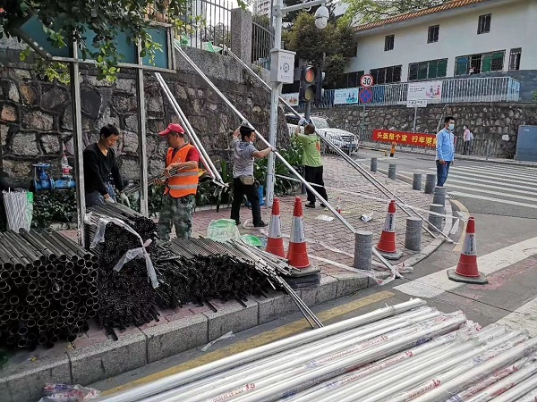 喜師傅護欄 ▏深圳福田市政舊圍欄換新項目